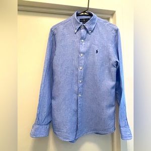 Ralph Lauren blue shirt slim fit